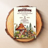 Fungi mushrooms whimsical Forest Fall baby shower