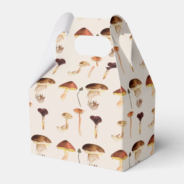 Fungi: Watercolour Art Favour Box (Front Side)