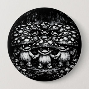 Fungus Folk • Forest Creatures by BurnsInHell 10 Cm Round Badge