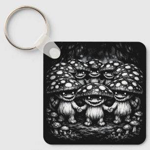 Fungus Folk • Forest Creatures by BurnsInHell Key Ring