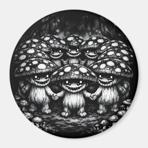 Fungus Folk • Forest Creatures by BurnsInHell Magnet