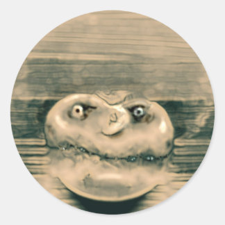 Fungus head classic round sticker