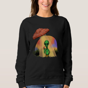Fungus Magic Psilocybin Mushrooms Alien UFO Sweatshirt
