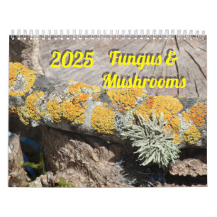 Fungus & Mushrooms 2025 Calendar