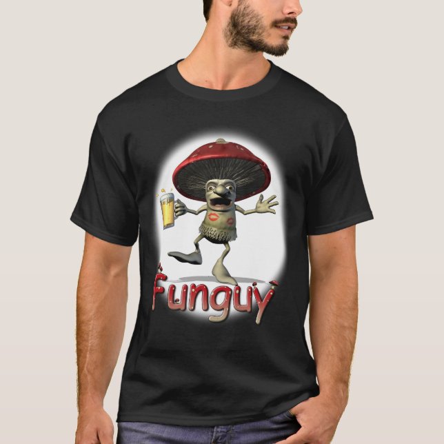 Funguy Mushroom T-Shirt (dark) (Front)