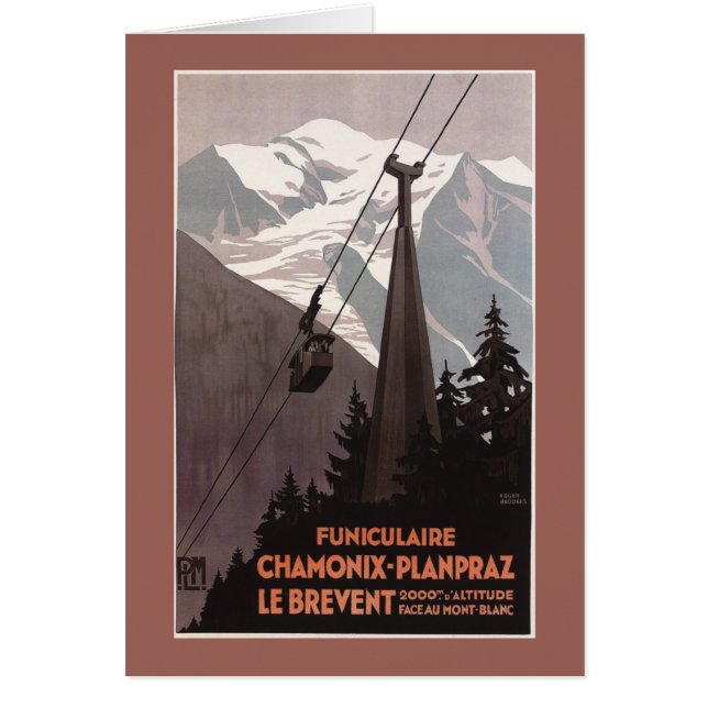 Funiculaire Le Brevent Cable Car Poster (Front)