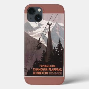 Funiculaire Le Brevent Cable Car Poster iPhone 13 Case