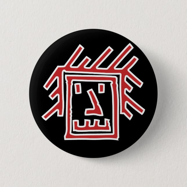 Funk Face 6 Cm Round Badge (Front)