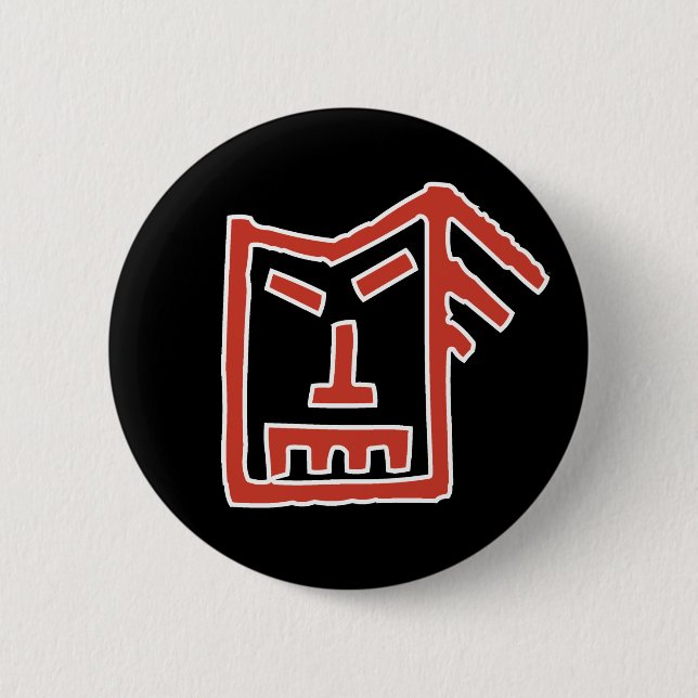 Funk Face 6 Cm Round Badge (Front)