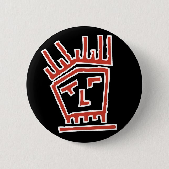 Funk Face 6 Cm Round Badge (Front)