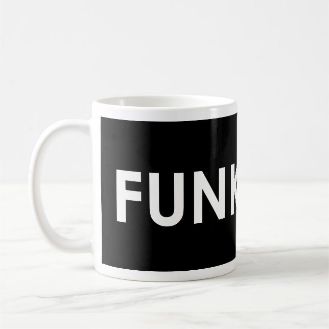 Funk It Up Black Mug (Left)