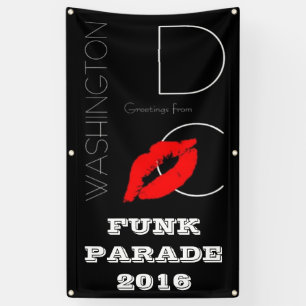 Funk Parade 2016 Washington DC Red Lipstick Kiss Banner