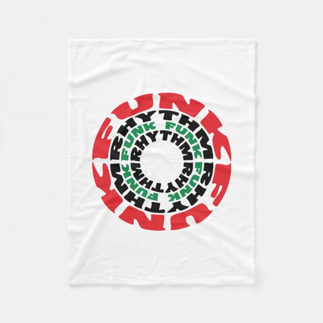 Funk Rhythm Funk Funk Rhythm Fleece Blanket (Front)