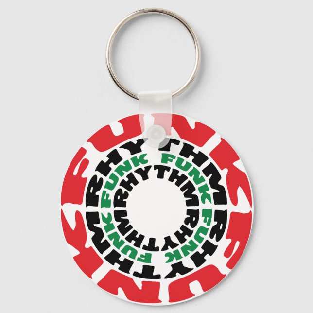Funk Rhythm Funk Funk Rhythm Key Ring (Front)