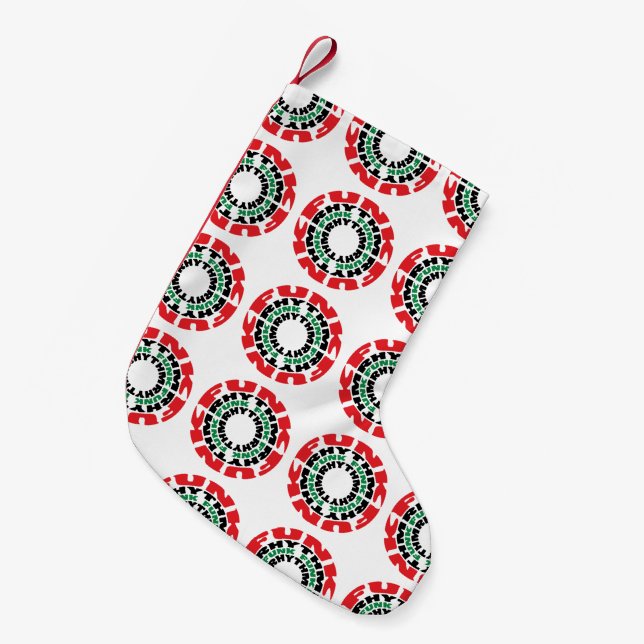 Funk Rhythm Funk Funk Rhythm Small Christmas Stocking (Front (Hanging))