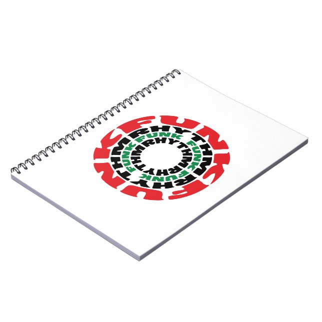 Funk Rhythm Funk Funk Rhythm Spiral Notebook (Left Side)