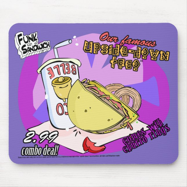 Funk Sandwich Upside-Down Taco Mouse Pad (Front)