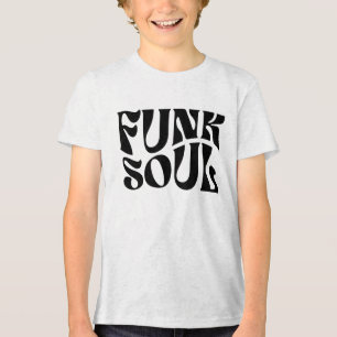 Funk Soul retro music logo design Tri-Blend Shirt