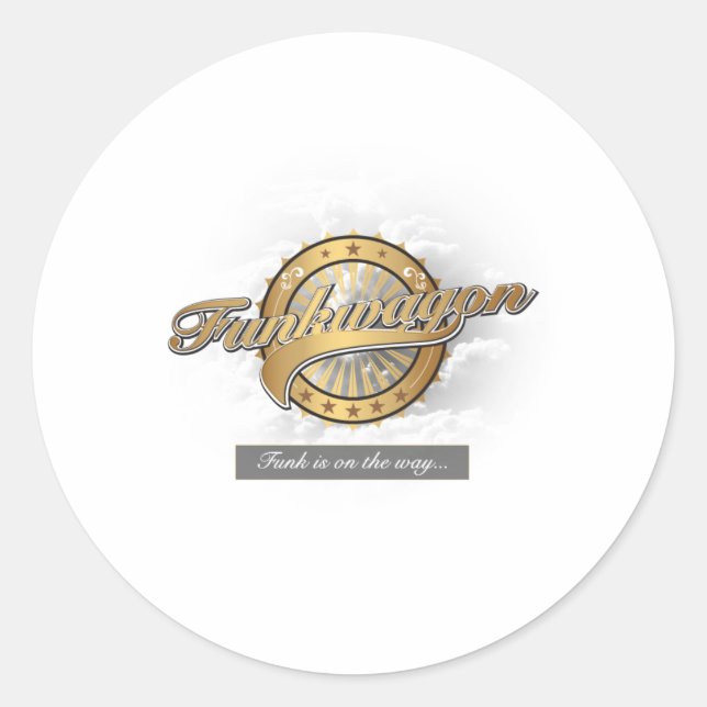 Funkwagon Classic Round Sticker (Front)