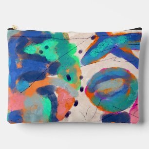 Funky Abstract Art Accessory Pouch