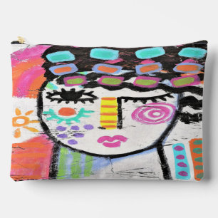 Funky Abstract Art Accessory Pouch