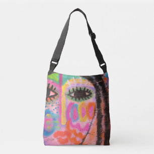 Funky Abstract Art Crossbody Bag