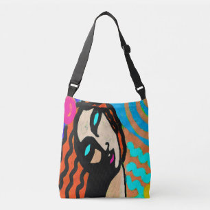 Funky Abstract Art Crossbody  Bag