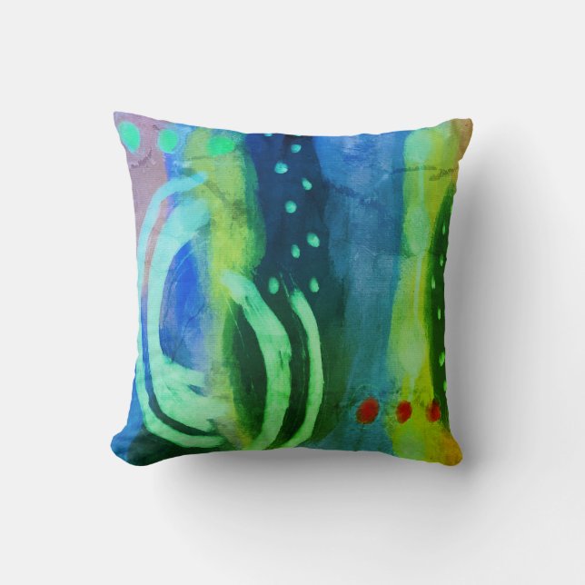 Funky Abstract Art Cushion (Front)