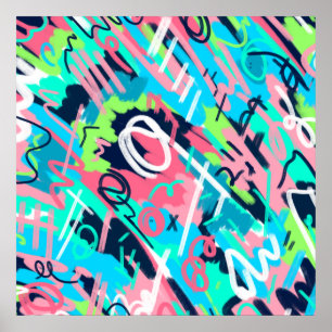 Funky Abstract Art Poster