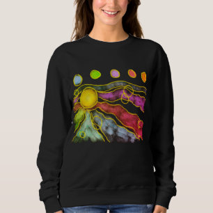 Funky Abstract Art to Wear Sweatshirt