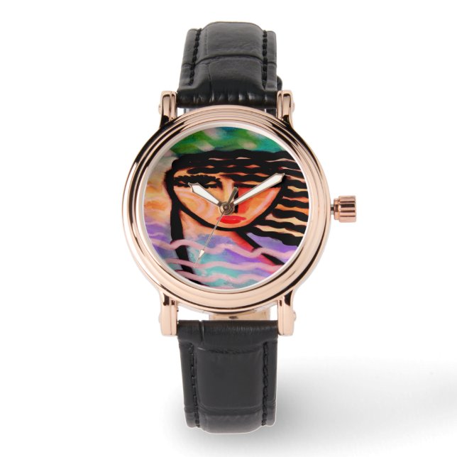 Funky Abstract Art to Wear Watch (Front)