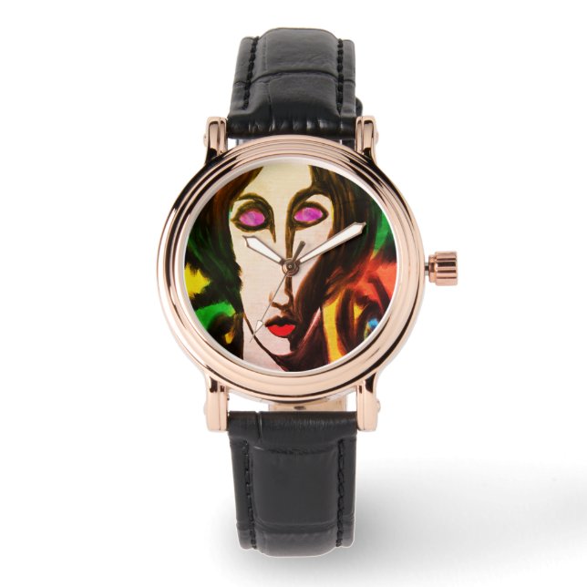Funky Abstract Art to Wear Watch (Front)