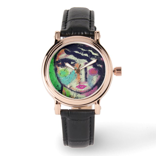 Funky Abstract Art Watch (Front)