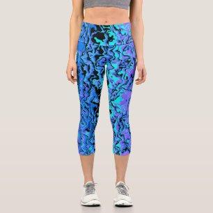 Funky Abstract Capri Leggings