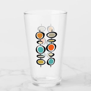 Funky Abstract Circles 1950s Mid Century Glass