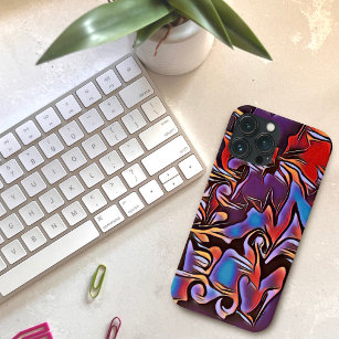 Funky Abstract. Colourful Inspirivity Modern. iPhone 13 Pro Max Case