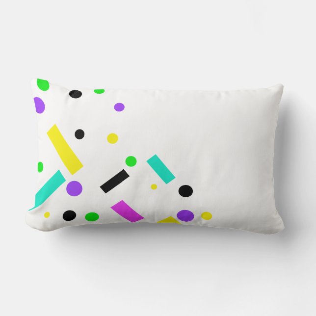Funky Abstract Colourful Pattern Pillow Cushion (Front)