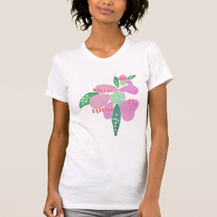 Funky Abstract Flower Art to Wear T-Shirt