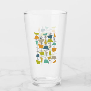 Funky Abstract Hanging Wind Chimes Mid-Century Glass