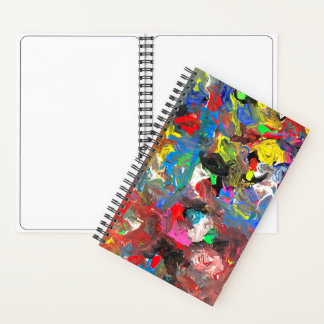 Funky Abstract Joyful Colourful Notebook