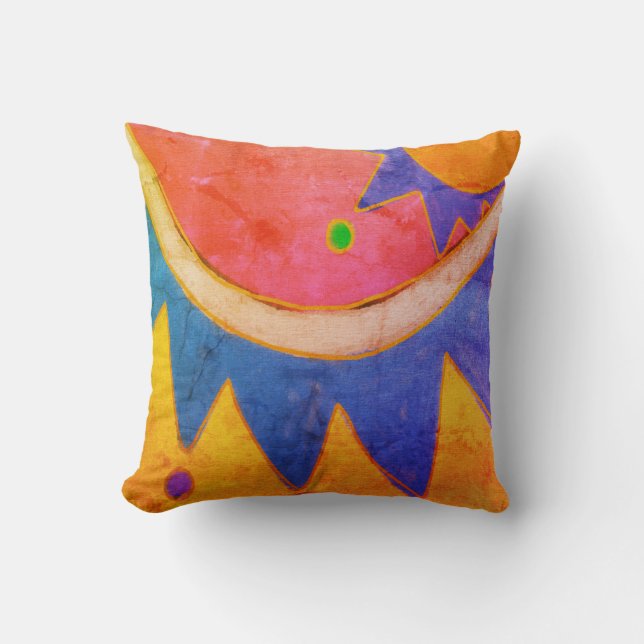 Funky Abstract Painting Cushion (Front)