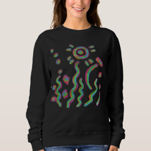 Funky Abstract Wearable Art Sweatshirt
