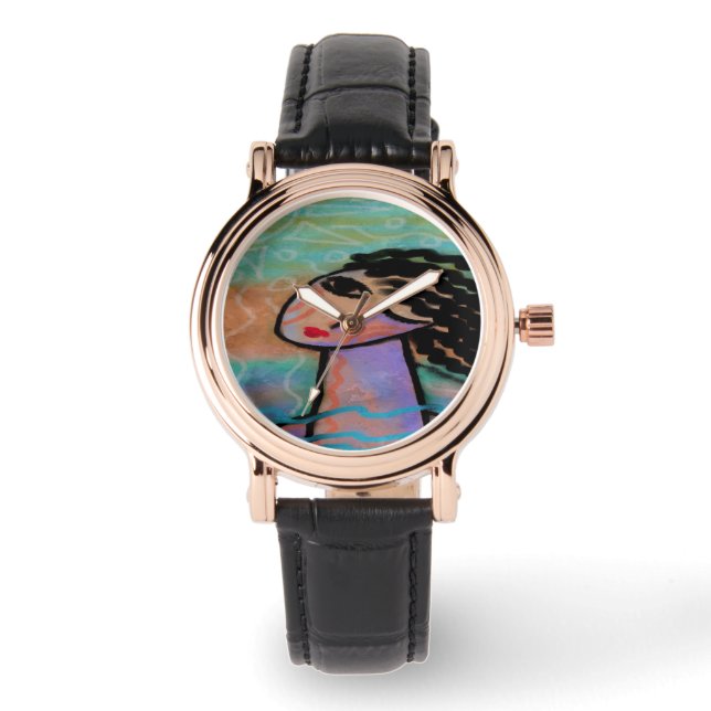 Funky Abstract Wearable Art Watch (Front)