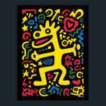 Funky Alien Dragon Yellow – Neon Pop Art Creature  Poster<br><div class="desc">Step into a neon dream with this funky Alien Dragon in bold yellow. A quirky cosmic creature,  full of energy and attitude,  surrounded by vibrant shapes and glowing colours. Perfect for adding funky vibes,  retro pop art charm,  and playful alien spirit to any room.</div>