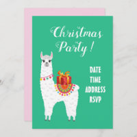 Funky Alpaca Christmas cute llama