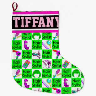 FUNKY AND CHIC PERSONALIZED HAIR STYLIST STOCKING
