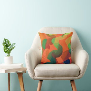 Funky and Colorful Throw Pillow