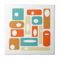 Funky Atomic Age Rectangles Mid Century Modern