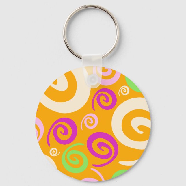 Funky background, keychain (Front)