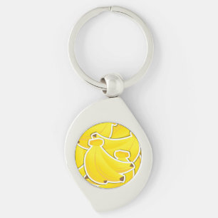 Funky banana key ring